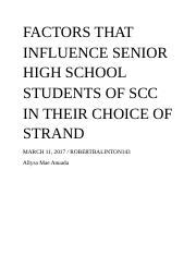 but our most-read articles about Harvard Business School. . Factors that affect the decision making of students in choosing their senior high school track